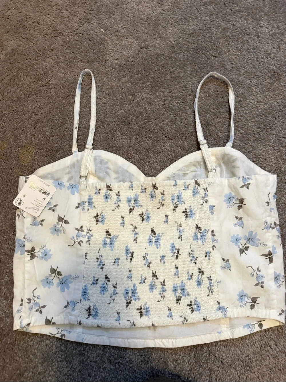 Free People Wild Flowers Embroidered Bustier NWT $98